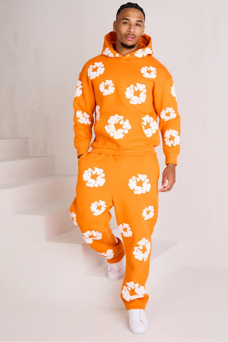 Ensemble à motif fleurs