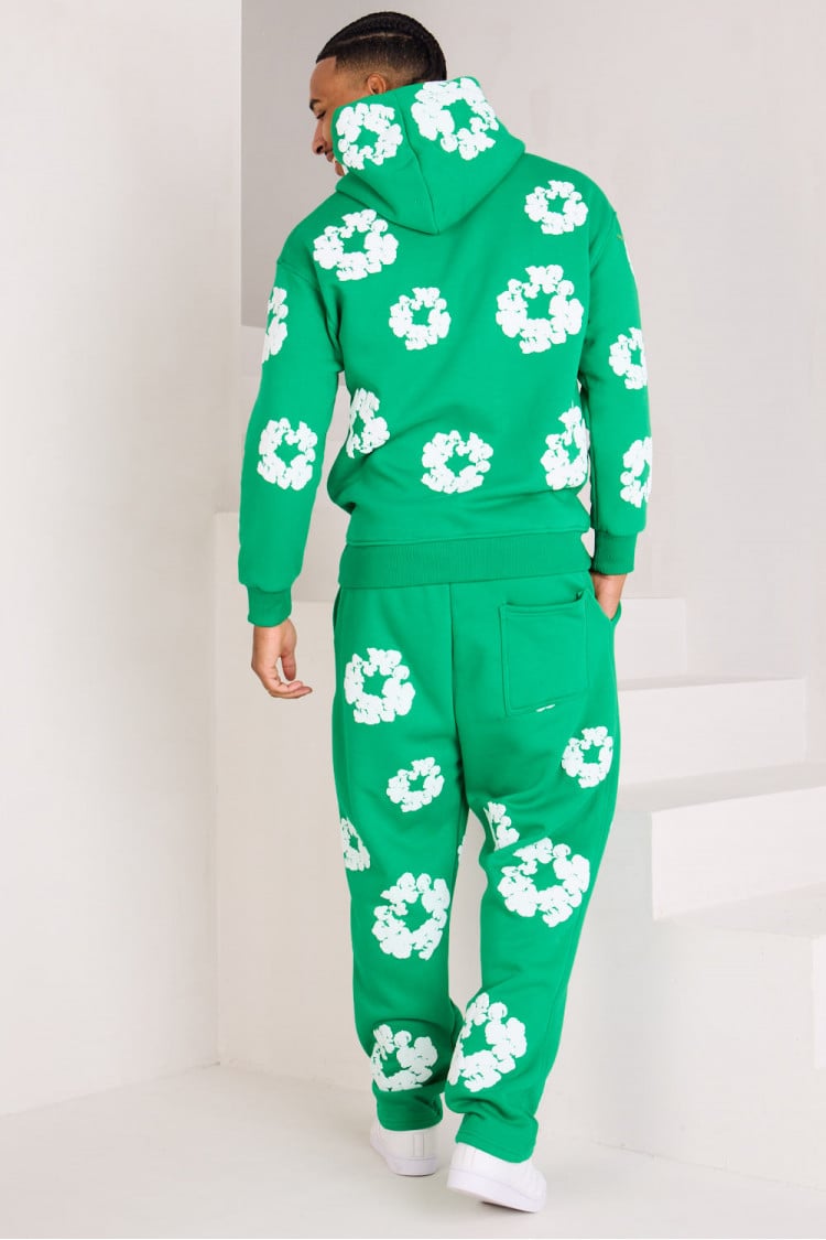 Ensemble à motif fleurs