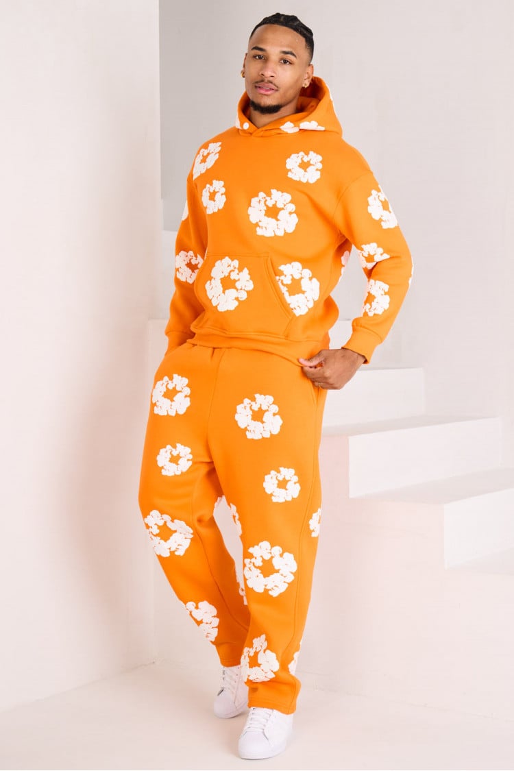 Ensemble à motif fleurs